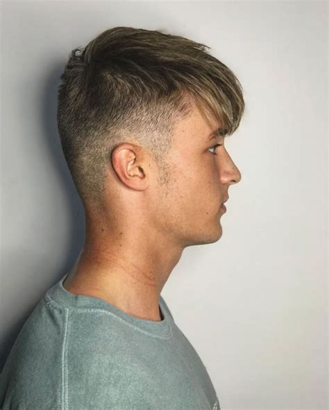 long hair on top shorter on sides|haircut short front long back.